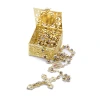 High-end prayer bead gift box made of metal zinc alloy, metal leaky packaging box, necklace gift box Specification image
